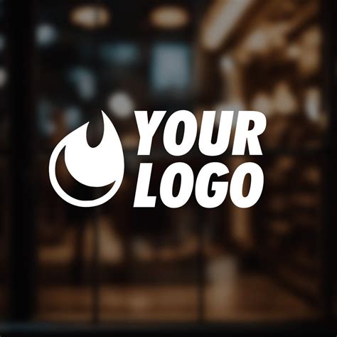 Custom Logo Decal Company Business Decal Sticker Die Cut Vinyl Window