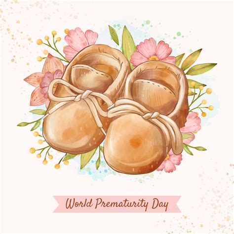 Free Vector Watercolor World Prematurity Day Illustration