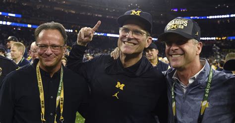 Michigans Jim Harbaugh Attends Ravens Game Vs Texans Amid Chargers Falcons Rumors News