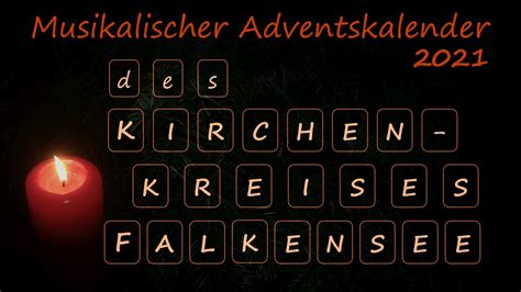 Musikalischer Adventskalender Unseres Kirchenkreis Evangelische