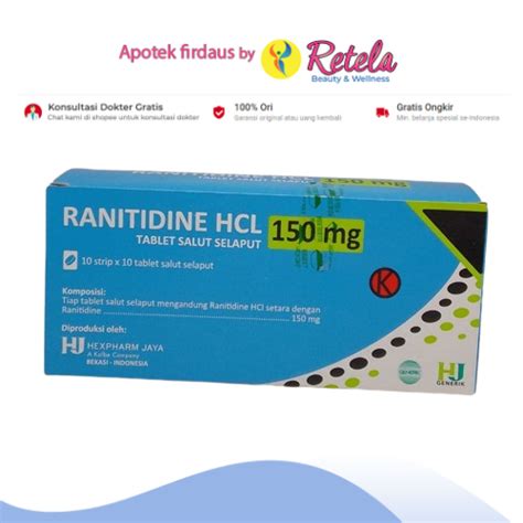 Jual Ranitidine Mg Blister Tablet Box Shopee Indonesia