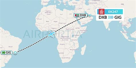 EK247 Flight Status Emirates Dubai To Rio De Janeiro UAE247