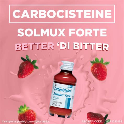 Solmux Forte Suspension Cough Syrup And Medicine For Adults Unilab