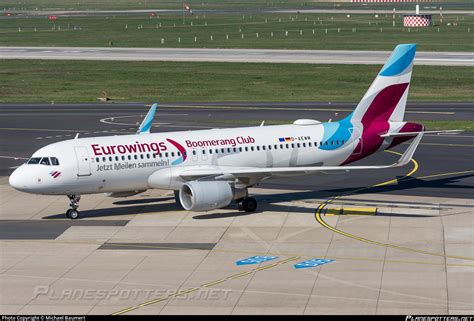 D Aewm Eurowings Airbus A Wl Photo By Michael Baumert Id