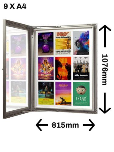 SlimLock Key Lockable Magnetic Notice Boards Snapper Display Systems