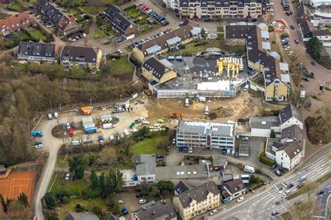 Mülheim an der Ruhr von oben Baustelle zum Neubau Zur Alten Mühle