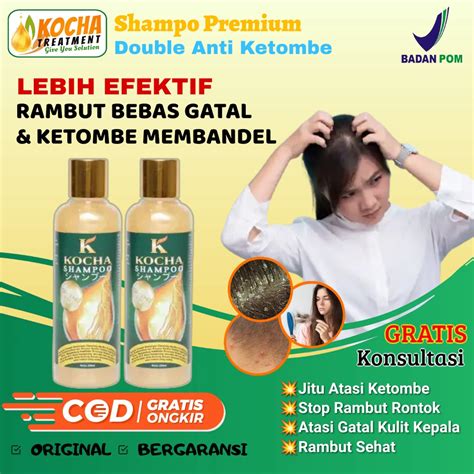 Jual Shampoo Anti Ketombe Dan Rambut Rontok Paling Ampuh Kocha Bpom