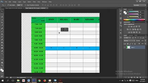 How To Create Tables Easily In Photoshop YouTube