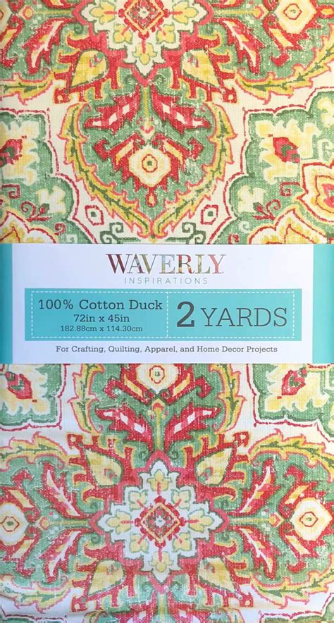 Waverly Inspirations 45 X 2 Yd 100 Cotton Precut Sewing And Craft Fabric Coral