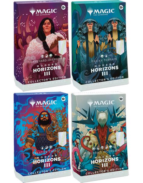 Magic Mh3 Commander Collector Deck Set 4 Modern Horizons 3