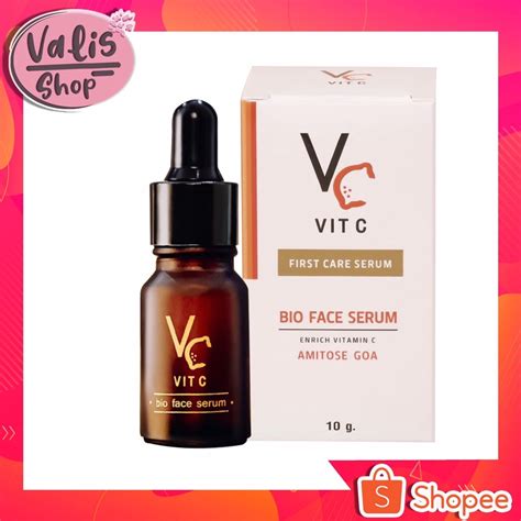 เซรั่มวิตซีน้องฉัตร Vit C Bio Face Serum แบบซอง บรรจุ 7 Ml Shopee Thailand