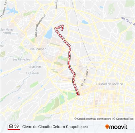 Ruta 59 Horarios Paradas Y Mapas Cierre De Circuito Cetram