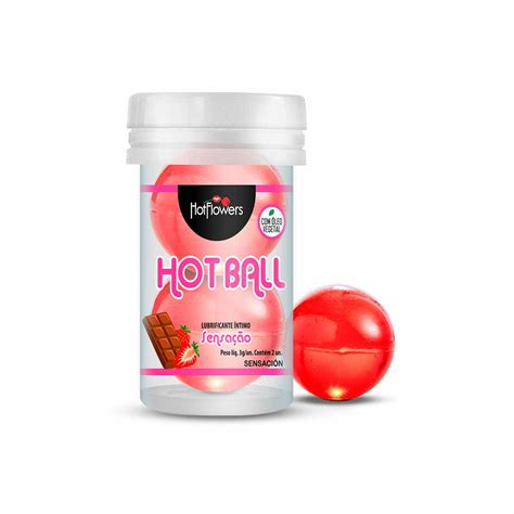 CÁPSULA LUBRIFICANTE HOT BALL BEIJA MUITO 2un 3 2ml HOT FLOWERS Distribuidora Hot Flowers