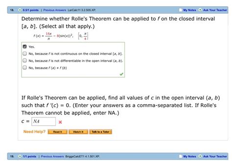 Solved 18 0 5 1 Points 1 Previous Answers LarCalc 11 Chegg