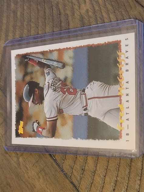 1995 Topps Cyberstats 191 Fred McGriff For Sale Online EBay