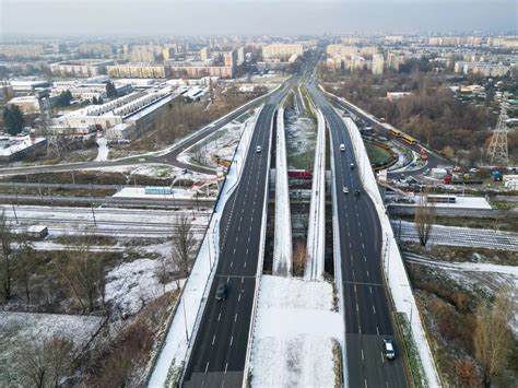 Łódź koniec remontu wiaduktu w ciągu ul Dąbrowskiego FOTO