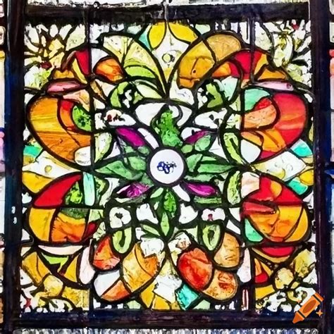 Beautiful Stained Glass Artwork Of A Traditional Spanish Dish On Craiyon