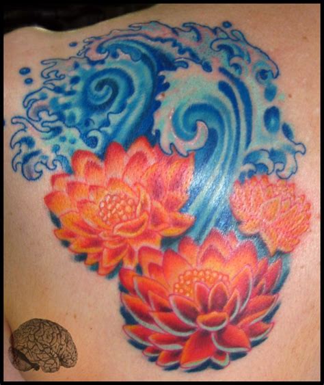 Lotus And Water Tattoo By Phil Robertson Tattoonow