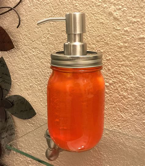 Wash Your Hands Hand Tinted Soap Dispenser From Mason Jar Soap Dispenser Mason Jars Jar