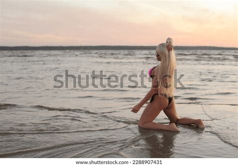 Beautiful Woman Sexy Bikini On Beach Stock Photo Shutterstock