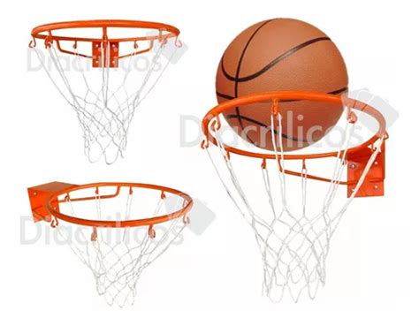 Aro De Baloncesto Basketball Met Lico Reglamentario Malla Cuotas