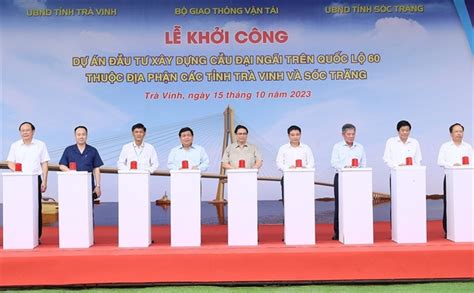 Pm Chinh Attends Groundbreaking Ceremony Of Dai Ngai Bridge The Gulf