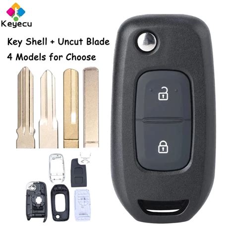 Keyecu Funda Plegable Para Llave De Coche Remota Carcasa Con Botones