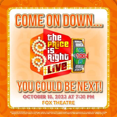 The Price Is Right Live Returns To The Fox Theatre October 18 313