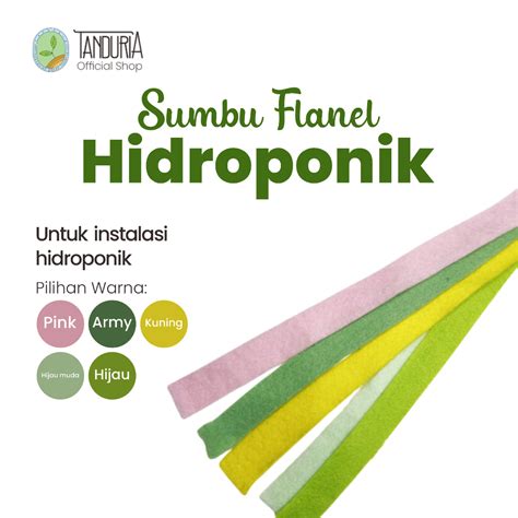 Jual TANDURIA Kain Flanel Sumbu Hidroponik Wick System Shopee Indonesia