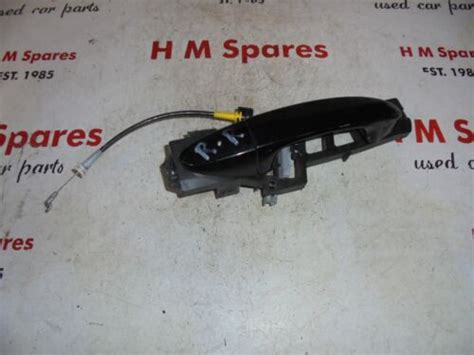 FORD FIESTA MK7 DRIVERS REAR DOOR HANDLE INNER OUTER BLACK O S R 2008