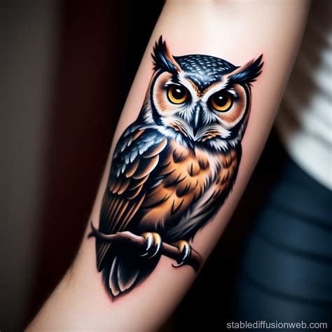 Owl Tattoo Design Ideas | Stable Diffusion Online