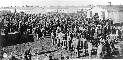 Confederate Prisoners Of War At Camp Douglas In Chicago Illinois