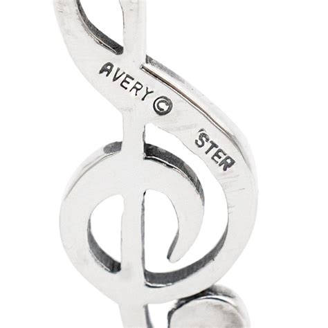 James Avery 925 Sterling Silver Music Note Charm Pend Gem