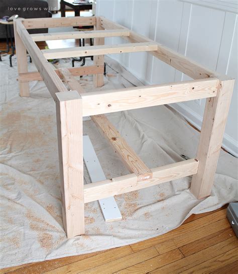 How To Build A Farmhouse Dining Room Table Amazadesign