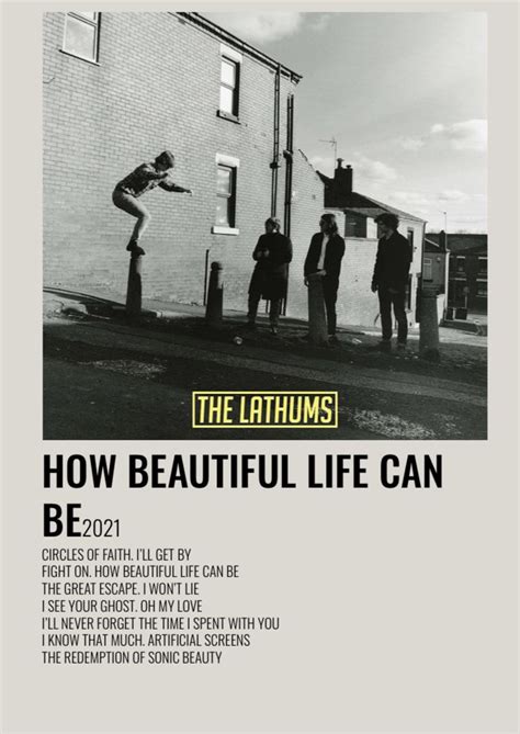 Alternative Album Poster How Beautiful Life Can Be Album Covers