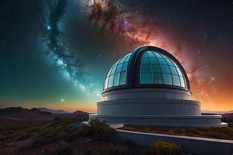 Premium Photo Astronomical Observatory Under A Celestial Dome