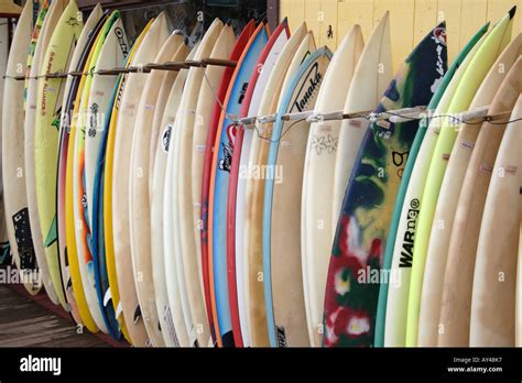 Line Of Surfboards Hi Res Stock Photography And Images Alamy