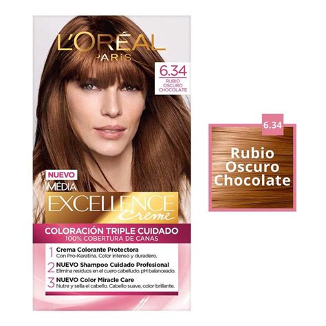 Tinte Para Cabello L Or Al Im Dia Excellence Creme Rubio Oscuro