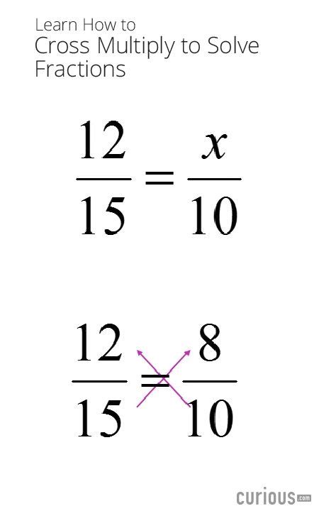 Cross Multiply To Find Equivalent Fractions