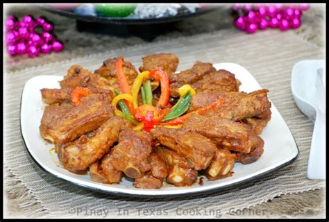 Pinay In Texas Cooking Corner Stir Fried Pork Spare Ribs With Bell