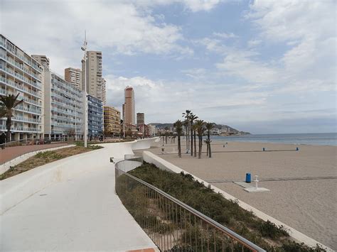 Hd Wallpaper Benidorm Beach Walk Promenade Mediterranean East