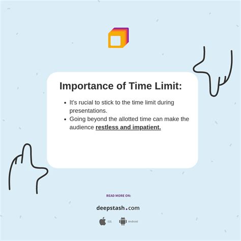 importance  time limit deepstash
