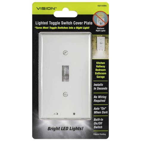 Led Lighted Toggle Switch Wall Plate M