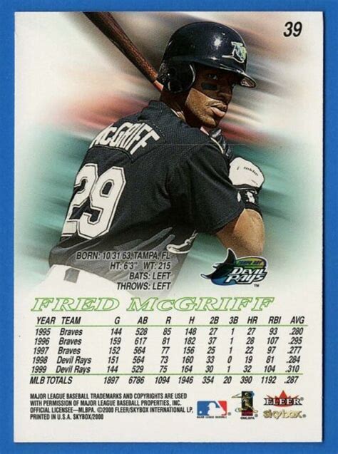 2000 Skybox 39 Fred McGriff For Sale Online EBay