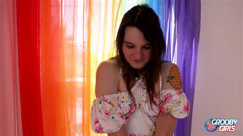 GROOBYGIRLS Nadja S Piercing And Her Anal Masturbation With Pink Dildo AShemaletube