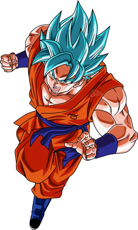 Download Goku Clipart Ssblue Dragon Ball Goku Ssj Blue Full Size Png Image Pngkit