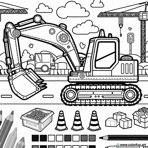 Coloriage d engin de travaux publics à Télécharger ou à Imprimer