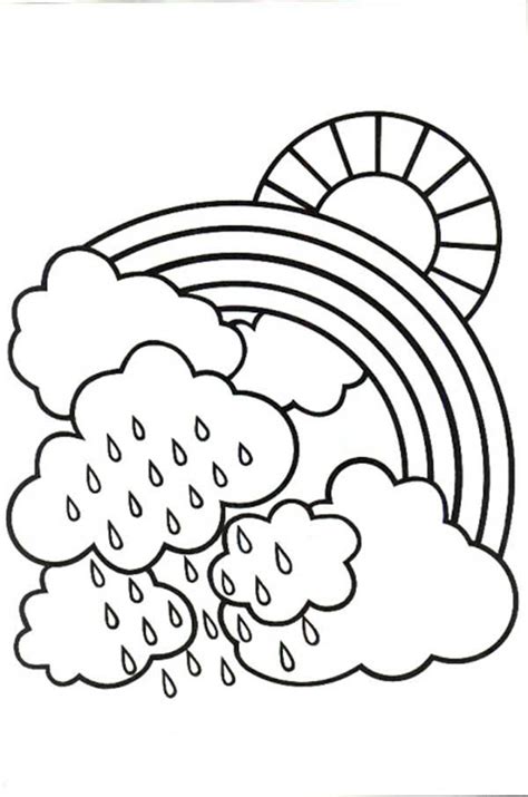 Rain Coloring Sheets Printable