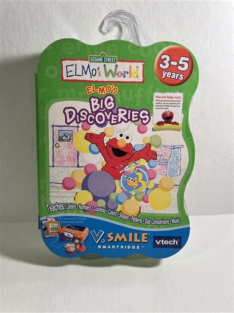 VTech V Smile Smartridge Elmo S World Big Discoveries V Smile