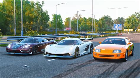 Forza Horizon Drag Race Hp Koenigsegg Jesko Vs Hp Toyota